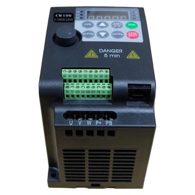 0.75KW 220V Motor Speed Control Inverter 1 Ph Input 3Ph Output 1HP VFD Variable Frequency Drive Converter Store CW100