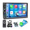 7" Double Din Car Stereo with Wireless Apple CarPlay&Android Auto,180W Outputs, Bluetooth 5.2/FM/AM/USB-C/38W Fast Charge/Physical Knob/Weatherproof Backup Camera/USB,Stereo for 7x4.02"Double Din Size view 1