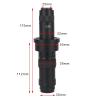 Microscope Accessories Kit Monocular Video Microscope C-Mount Lens 0.7X-4.5X 3D Detection Magnifier 10X-180X Continuous Zoom Microscope Slides(2D Monocular Lens) view 2