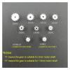 15 Kinds Gear 7Teeth Gear Worm Helical Gears 1.5mm/2mm/3mm Shaft Electronic Starter Transmission Pinion Gear view 4