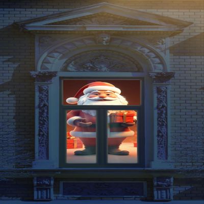 40x60 inch Halloween Holographic Projector Screen Dual-Sided Ghostly Display for Windows, Walls & Outdoor Yard Decor