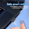 USB Fingerprint Scanner - Portable Touch Sensor Device, Quick PC Login Tool | 360 Degree Biometric Identification System, Smart Security Logger for Laptop Computer Authentication view 3