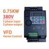 0.75KW 380V 3 Phase Input 3 Ph Output 1HP Micro VFD Variable Frequency Drive Changer for Motor Speed Control Inverter view 3