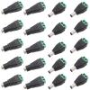 12V DC Plug 5.5mm x 2.1mm, 10 Pairs DC Power Connector Jack Barrel Adapter for CCTV Security Camera and LED Strip (10PCS DC Male Plug + 10PCS DC Female Adapter) view 1