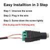 12V DC Plug 5.5mm x 2.1mm, 10 Pairs DC Power Connector Jack Barrel Adapter for CCTV Security Camera and LED Strip (10PCS DC Male Plug + 10PCS DC Female Adapter) view 3