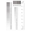 ZTBH Microscope Accessories Kit Measuring Pass Ruler Stain Crack Contrast Ruler Microscope Slides view 1