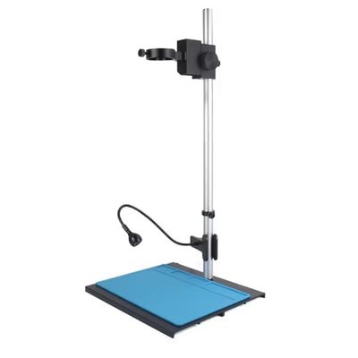 LJSM Lab Microscope Slides Aluminum Alloy Adjustable Focusing Bracket Focusing Holder Table Stand 40mm/50mm for Digital HDMI USB Video Microscope Camera Microscope Parts(50mm)