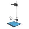 LJSM Lab Microscope Slides Aluminum Alloy Adjustable Focusing Bracket Focusing Holder Table Stand 40mm/50mm for Digital HDMI USB Video Microscope Camera Microscope Parts(50mm) view 1