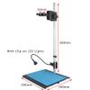 LJSM Lab Microscope Slides Aluminum Alloy Adjustable Focusing Bracket Focusing Holder Table Stand 40mm/50mm for Digital HDMI USB Video Microscope Camera Microscope Parts(50mm) view 2