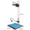LJSM Lab Microscope Slides Aluminum Alloy Adjustable Focusing Bracket Focusing Holder Table Stand 40mm/50mm for Digital HDMI USB Video Microscope Camera Microscope Parts(50mm) view 3