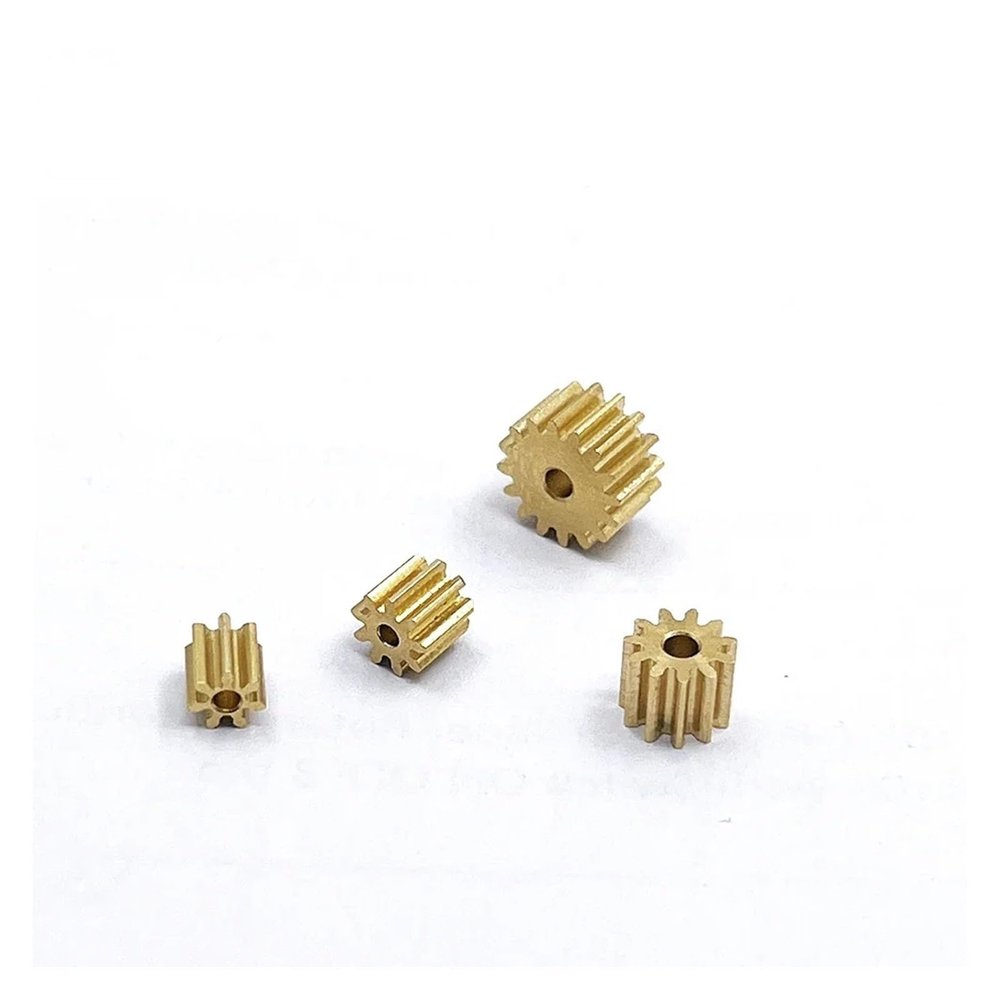 5pcs/lot 0.5 Modulus 13T 1.98MM Hole Metal Copper Gear for Spindle Gear Fit 1mm 1.5mm 2mm 2.3mm Shaft