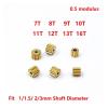 5pcs/lot 0.5 Modulus 13T 1.98MM Hole Metal Copper Gear for Spindle Gear Fit 1mm 1.5mm 2mm 2.3mm Shaft view 2