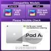 Auupgo Transparent Keyboard Case with Trackpad for iPad 11th Gen A16 (2025) & 10th Gen 10.9" (2022), 7-Color Backlit Wireless Bluetooth Keyboard with 360 Rotating Stand & Pencil Holder, Purple view 2
