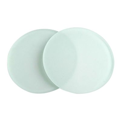 ZTBH Microscope Accessories Kit 2pcs Diameter 75 Mm Microscope Specimen Stage Translucent Frosted Working Stage Round Microscope Slides