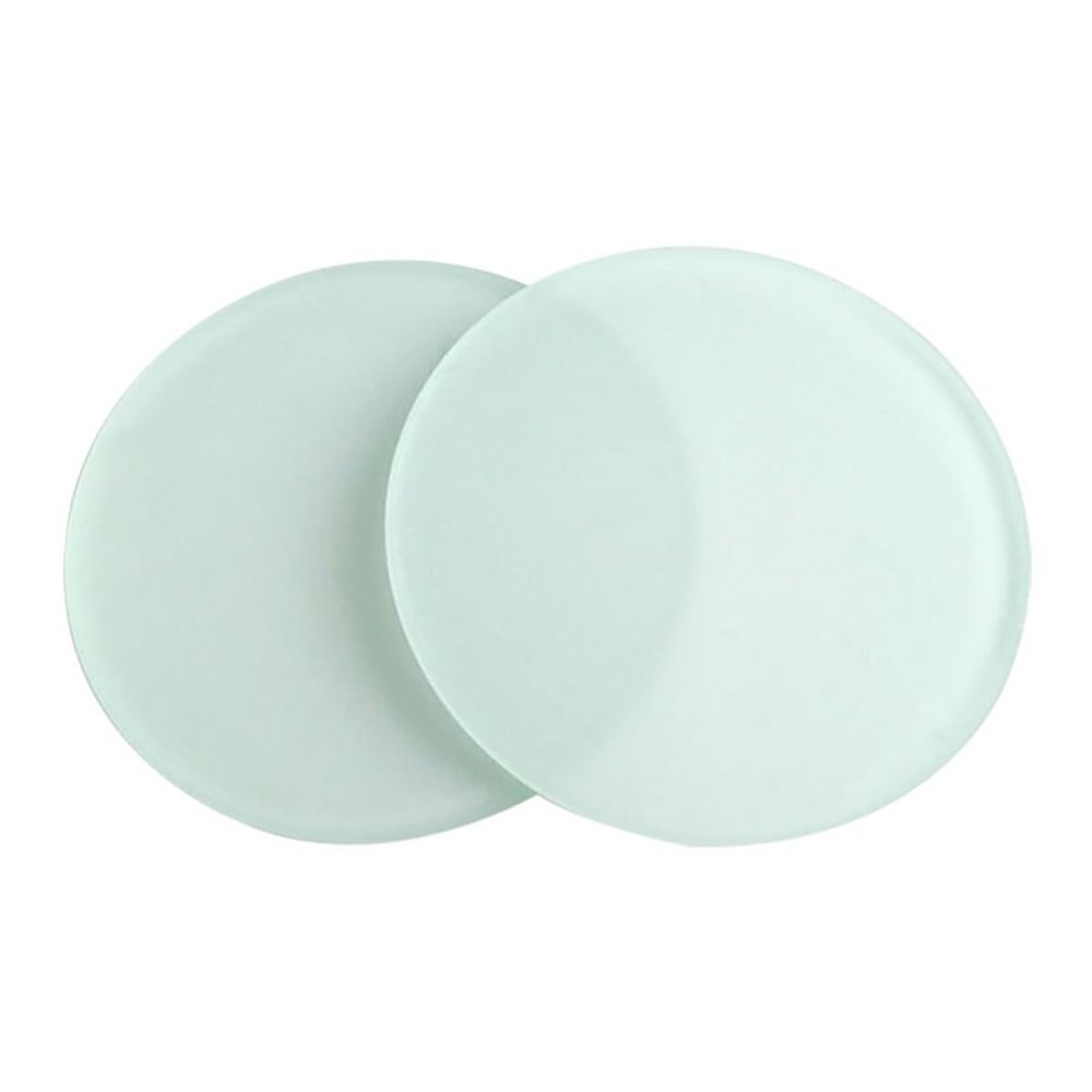 ZTBH Microscope Accessories Kit 2pcs Diameter 75 Mm Microscope Specimen Stage Translucent Frosted Working Stage Round Microscope Slides
