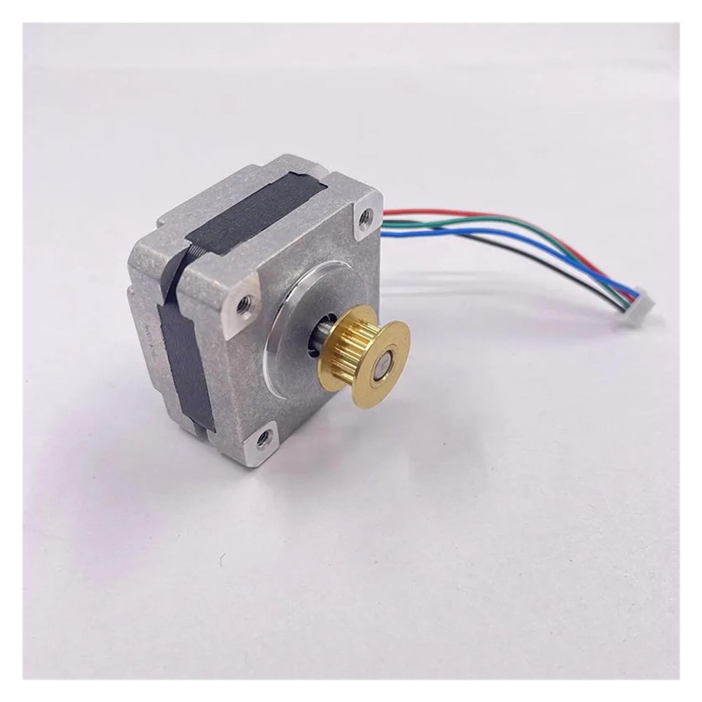 14 0.9 Degree 35MM 2-Phase 4-Wire Stepping Stepper Electronic Starter 5mm Shaft Pulley Gear