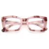 Dollger Blue Light Blocking Glasses Womens Square Oversized Stylish Anti Bluelight Big Cat Eye Frame Glasses Pink tortoise shell view 2