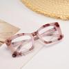 Dollger Blue Light Blocking Glasses Womens Square Oversized Stylish Anti Bluelight Big Cat Eye Frame Glasses Pink tortoise shell view 4