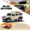 WSTER WS-696 Solar Bluetooth Replica Speaker  Portable Modern Off-Road Car Design with HD Sound, TWS, LED Party Light, USB/TF Playback, FM, Built-in Microphone, Surprise Gift(Beige) view 2