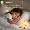 Duck Night Light for Kids 3 Levels Dimmable Silicone Animal Nursery Light,Adorable Rechargeable 30min Timmer Novelty Bedside Touch Lamp,Baby Nursery Kids Room Decor,Gifts for Girls boy view 2