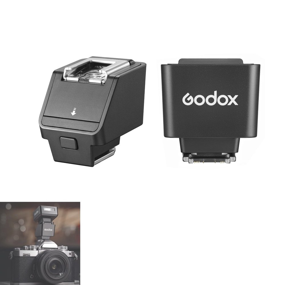 Godox TR-N TTL Hot Shoe Riser Hot Shoe Extender for iT20-N, iT22-N, iT30Pro-N Camera Flash for Nikon, Raises Flash Height to Reduce Lens Shadow, Compatible with Godox Flashes Under 300g