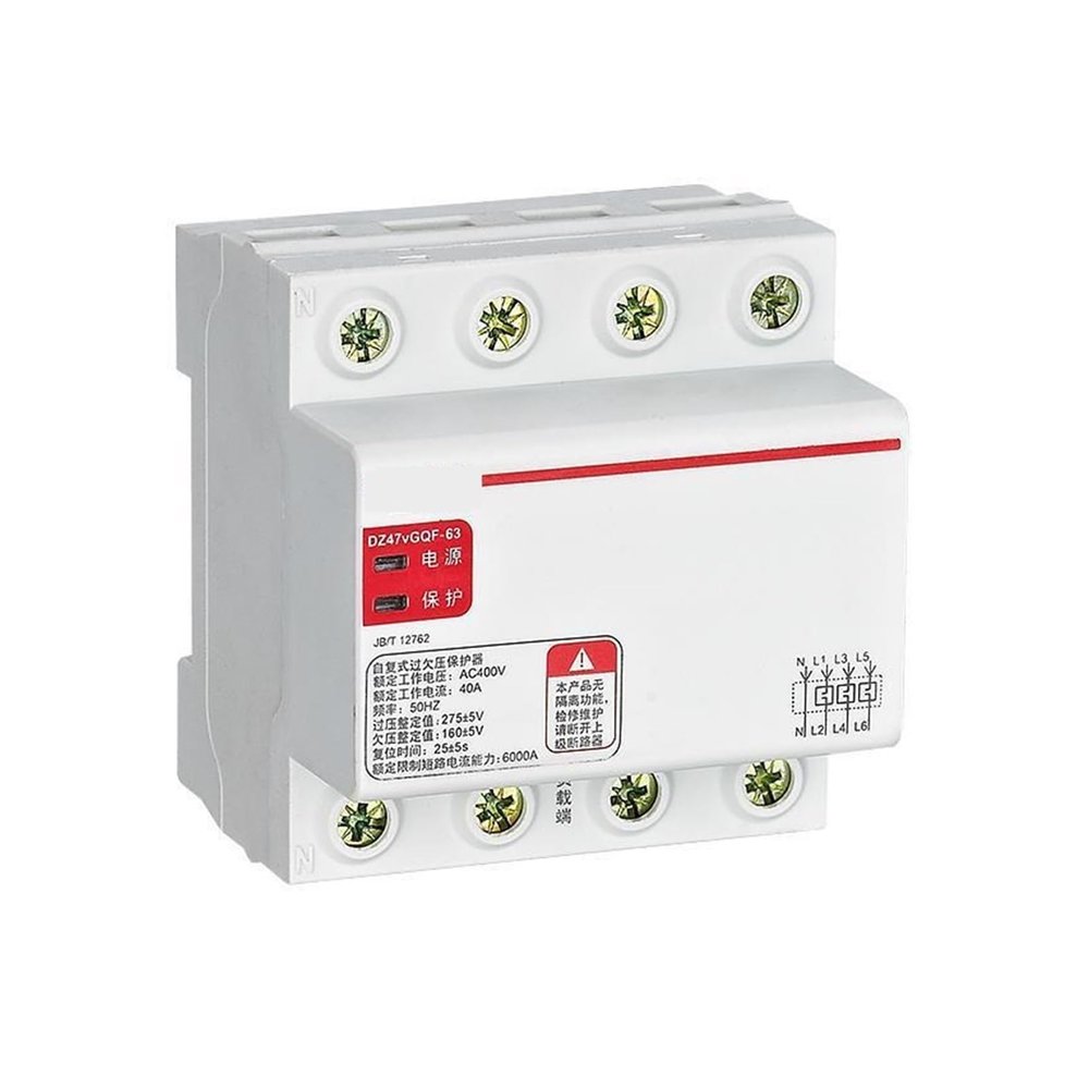 Over and Under Voltage Protector DZ47vGQR 3P+N 32A Bottom in and top Out