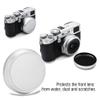 Pilipane Professional Metal Lens Front Cap for X100 X100S X100T Durable Alloy Camera Lens Protector Black Silver 5.8 x 1.2cm (Silver) view 3