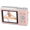 Focket 4K Digital Camera, 50MP FHD Autofocus Anti Shake Compact Point and Shoot Camera with 16X Digital Zoom LED Flash for Teens Adults Beginners (Pink) view 2