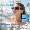 KOIPSSE Smart Audio Glasses: AI+Translation, Metal Frame Gradient Lenses, Automatic Power on, HiFi Sound, Magnetic Charging, Bluetooth Calls and Music, Suitable for Parties, and Travel (Gold+Brown) view 2