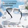 KOIPSSE Smart Audio Glasses: AI+Translation, Metal Frame Gradient Lenses, Automatic Power on, HiFi Sound, Magnetic Charging, Bluetooth Calls and Music, Suitable for Parties, and Travel (Gold+Brown) view 3