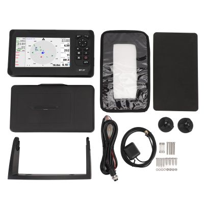 Brilluxa Chart Plotter, 7in Marine GPS Fish Finder Display IP66 Waterproof Color TFT LCD Screen, Boat Sonar Depth Finder Navigation Unit for Boat Ship Fishing Kayak