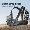 Chest Mount, Magnetic Quick Release Adjustable Chest Mount Harness for Sports Camera & Phone Adjustable Vest Style Chest Strap (TYPE2) view 2