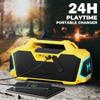 Bluetooth Speaker Big Portable Wireless Outdoor Speaker,Deep Bass,IPX6 Waterproof,Dual Pairing,Bluetooth 5.3,24H+ Playtime,LED LightMusiBaby Loud Boombox for Camping,Hiking,Party,Beach(Yellow) view 4