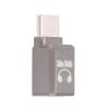 Aramox USB C at 3.5 Mm Headphones 32 Bit 384kHz Sound Jack Dongle for 16 Pro 16 Plus, Zincstlement Material (Silver Black) view 1