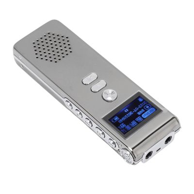 Digital Recorder, Password Function Voice Recorder Dual Microphone Noise Reduction 192kbps Bit Rate MP3 WAV for Office (4G)