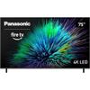 Panasonic TV-75W70BP W70 Series 75 inch LED 4K Ultra HD Smart Fire TV Bundle with Bluetooth Soundbar, TV Wall Mount, 6-Outlet Surge Adapter, Theater Essentials and 2X HDMI Cable view 2