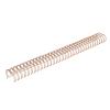 50Pcs 3/4in Light Gold Metal Double Loop Binding Wires for 180 Sheets, 3:1 Pitch 34-Hole Spiral Coils, Durable Nylon Coated Wire Spines for Documents & Reports (Rose Gold) view 2