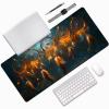Feather Gaming Mouse Pad, Mouse Pad 32x16in, Large Desk Mat with Non-Slip Rubber Base, Office Desk Accessories, Large Extended Gaming Keyboard Mat, Big Mousepad for Computer Gamer Office, Blue 1-4865 view 3