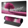 Tree Mouse Pad, Gaming Mouse Pad 24x12in, Desk Mat with Stitched Edges, Large Mousepad Waterproof, Gaming Accessories Keyboard Mat, Office Desk Accessories, for Gamer Computer Office Home, Pink D-2331 view 1