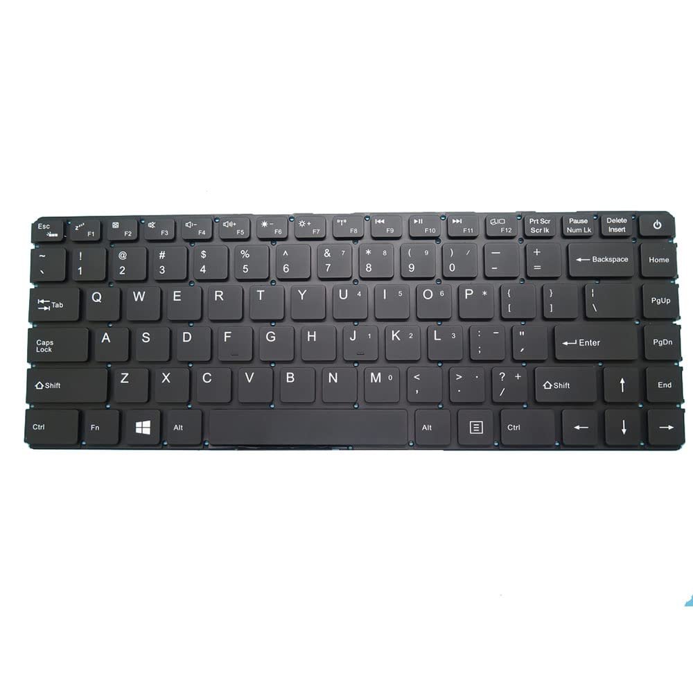 English US Replacement Laptop Keyboard for Axioo MyBook 14E CG14D01 Black Without Frame