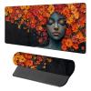 Woman Gaming Mouse Pad, Mouse Pad 32x16in, Large Desk Mat with Non-Slip Rubber Base, Office Desk Accessories, Large Extended Gaming Keyboard Mat, Big Mousepad for Computer Gamer Office, Orange 2-7311 view 1