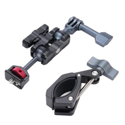 Yosoo Camera Klemme Mount Rostfury Aluminum Alloy Action Camera Holder for Action 5Pro, Cyclists and Outdoor Enthusiasts