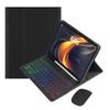 Rainbow Backlit Keyboard Case for Galaxy Tab A9 8.7" with Mouse and 7 Colors RGB Colorful Backlight Detachable Bluetooth Keyboard Cover,Black view 1