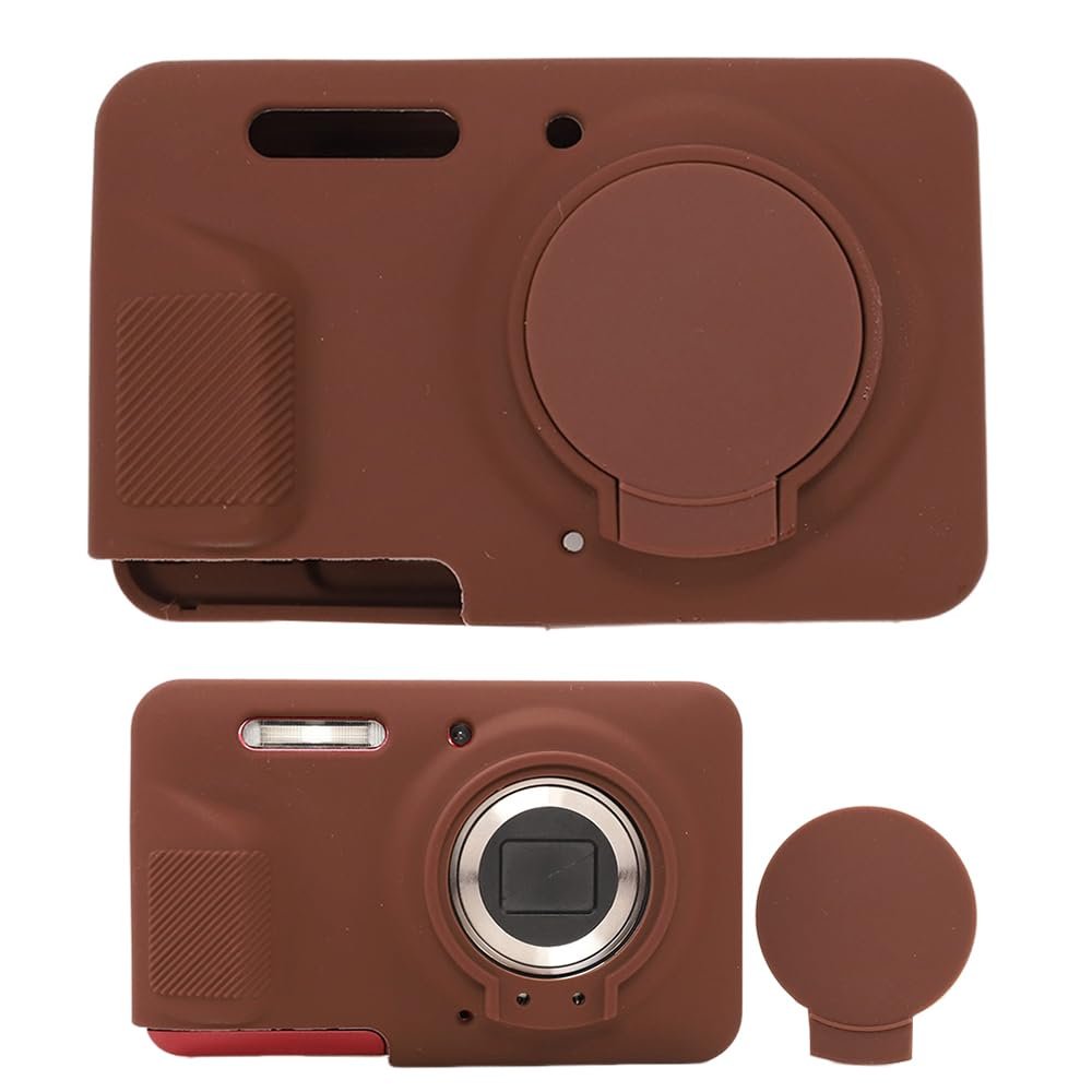 AEXUTDA Case Compatible for Kodak FZ55 Camera, Lightweight FZ55 Body Skin, Soft Silicone Scratch Resistant Ultra-Thin Protective case FZ55,Coffee Color