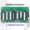 DirectNine Basics ZhenLoong 8 Bay NVMe U.2 SSD Hard Drive Disk Hot-swap Module 2.5-inch HDD Cage with 24Gb Backplane SFF8654-X8 Interface.Installation of 2x5.25 Optical Drive Positions. view 4