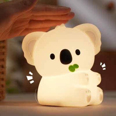 Bestfaith Cute Koala Night Light, LED Squishy Night Lamp, 7 Colors Dimmable Timer Nursery Nightlight for Kids, Rechargeable Touch Lamp, Dorm Decor, Kids Funny Gifts(Koala)