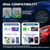 2-in-1 Wireless CarPlay & Android Auto Adapter, Mini USB Design for Cars with Built-in Wired Apple CarPlay 2025 Upgrade Plug & Play CarPlay Dongle Converts Wired CarPlay to Wireless, Fast Auto-Connect view 3