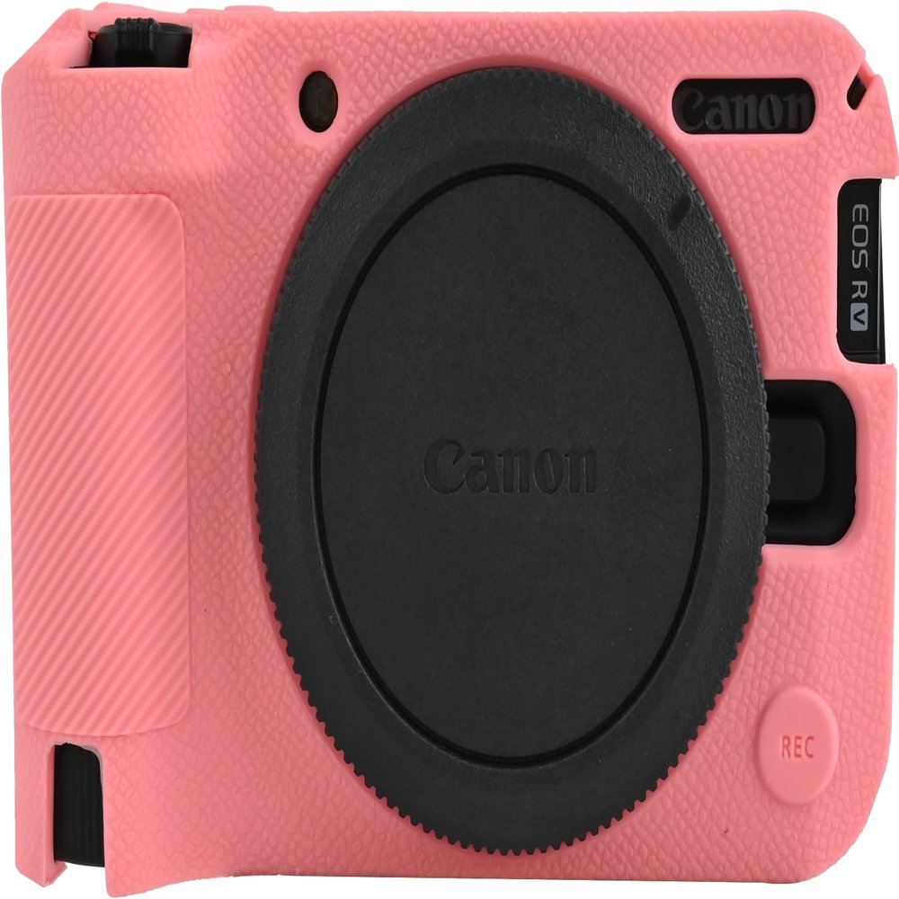 R50 V Camera Case, BMAOLLONGB Fullbody Thin Lightweight Silicone Camera Skin Body Rubber Cover Case for Canon Eos R50 V R50V (Pink)