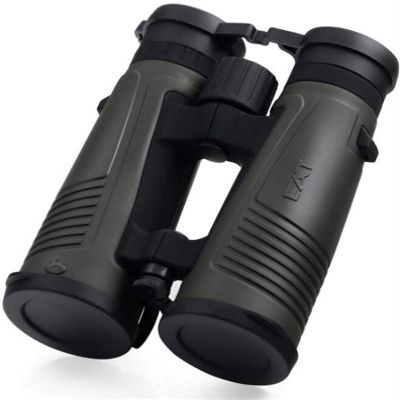 10X42 Binoculars for Adult, HD Large Eyepiece Straight Hollow and Portable Telescope Outdoor Hunting-Coated BAK4 Pr