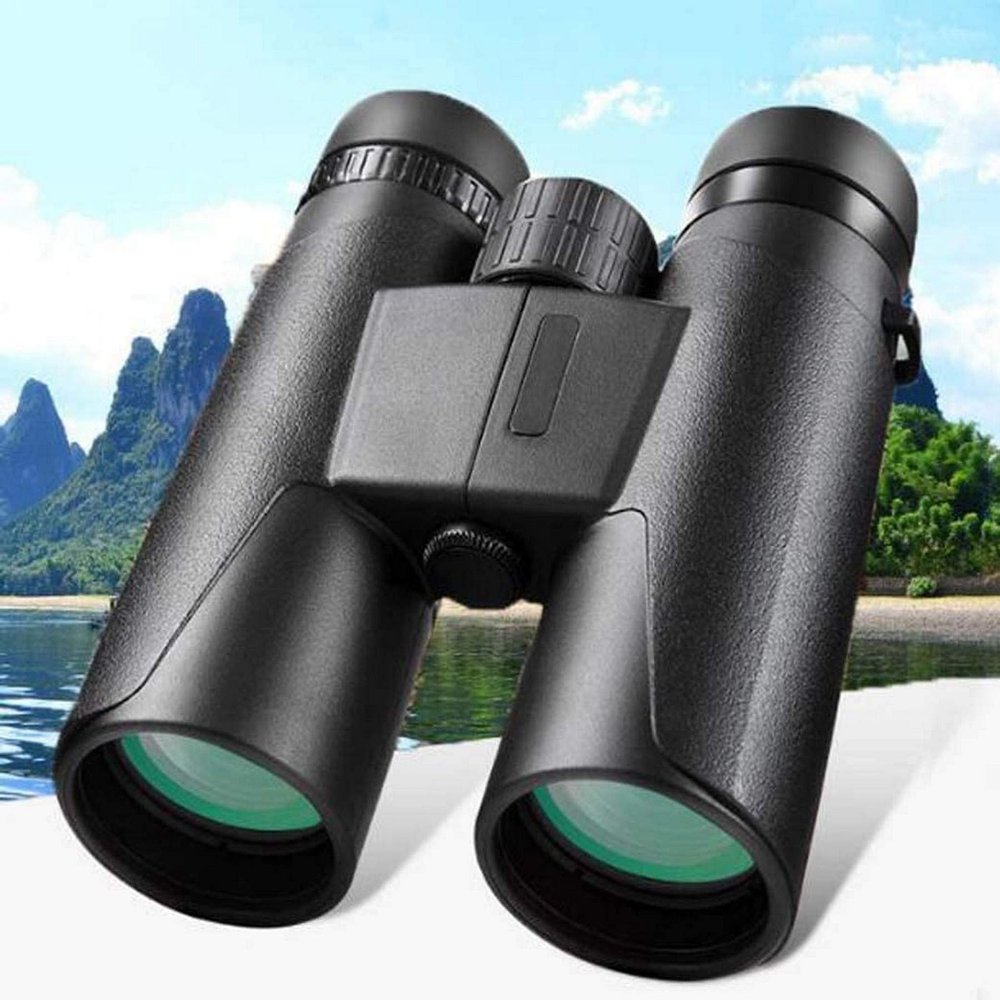 Binoculars for Adult, 10X42 HD Portable Large Field of View Waterproof Telescope Straight Outdoor Hunting-Coated BA